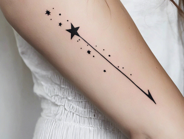 shooting star tattoo meaning 2