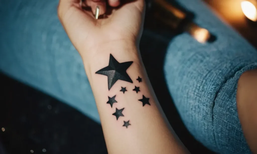 shooting star tattoo meaning 8