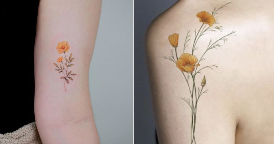 buttercup flower tattoo 8